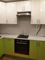 Кухня с пластиковыми фасадами, Проект № 3650